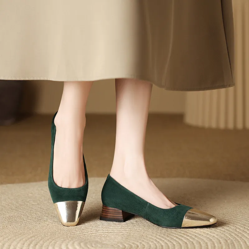 XICUNMINGWU Chunky Heel High Heels Women's-10