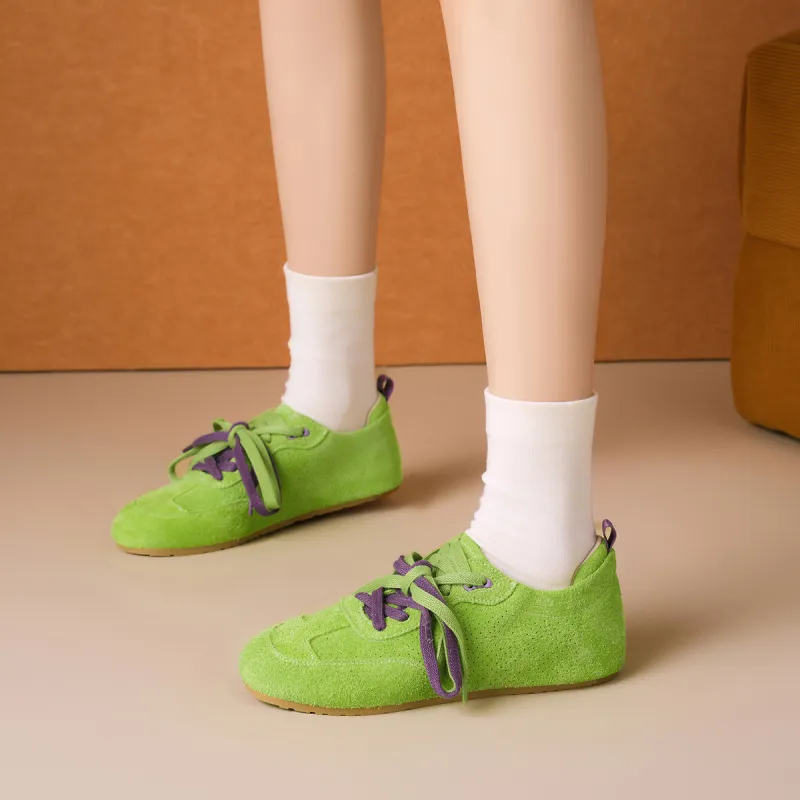 XICUNMINGWU Skateboard Shoes Women's Green-6