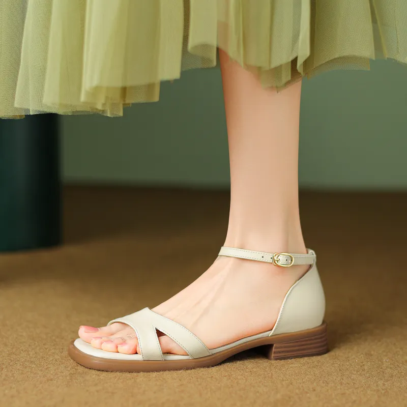 XICUNMINGWU One Strap Sandals 3cm Women's-2