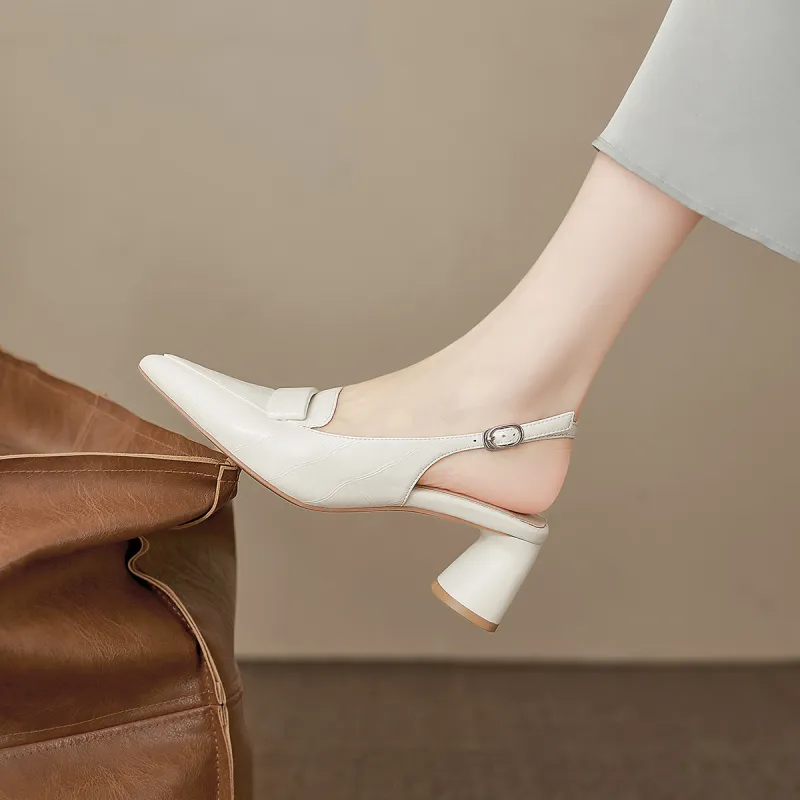 XICUNMINGWU High Heels Women's Ecru/Apricot-3
