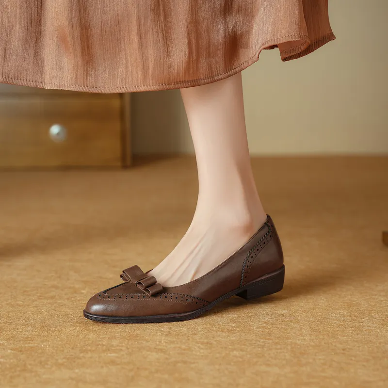 XICUNMINGWU Chunky Heel High Heels Women's Dark Brown-5