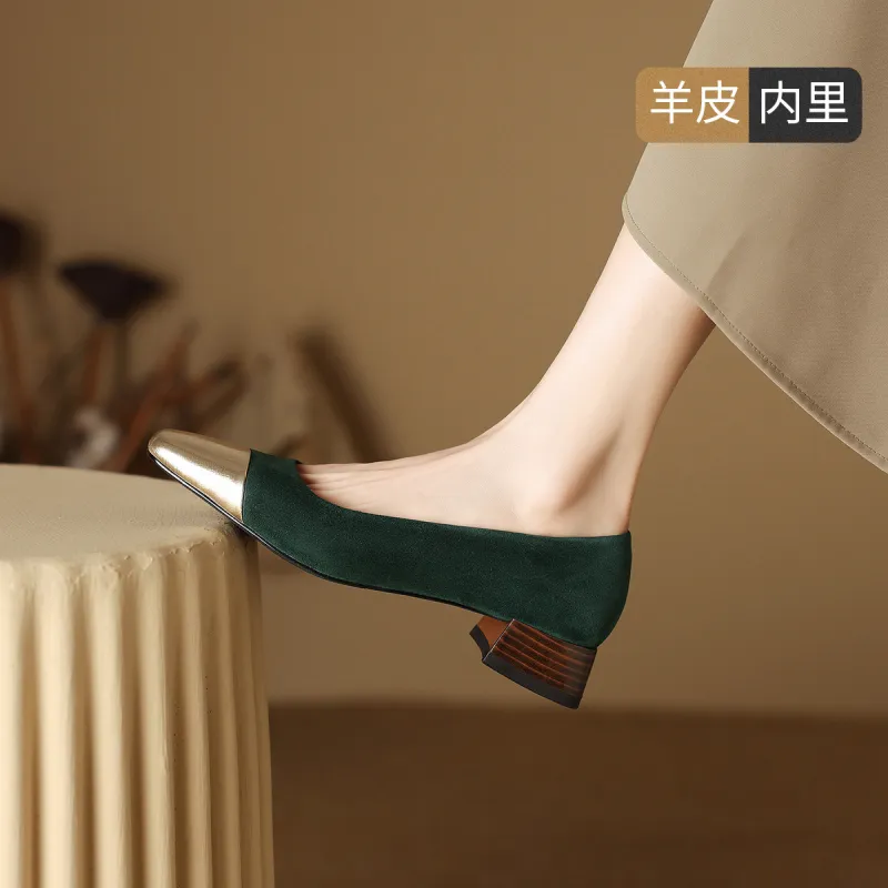 XICUNMINGWU Chunky Heel High Heels Women's-8