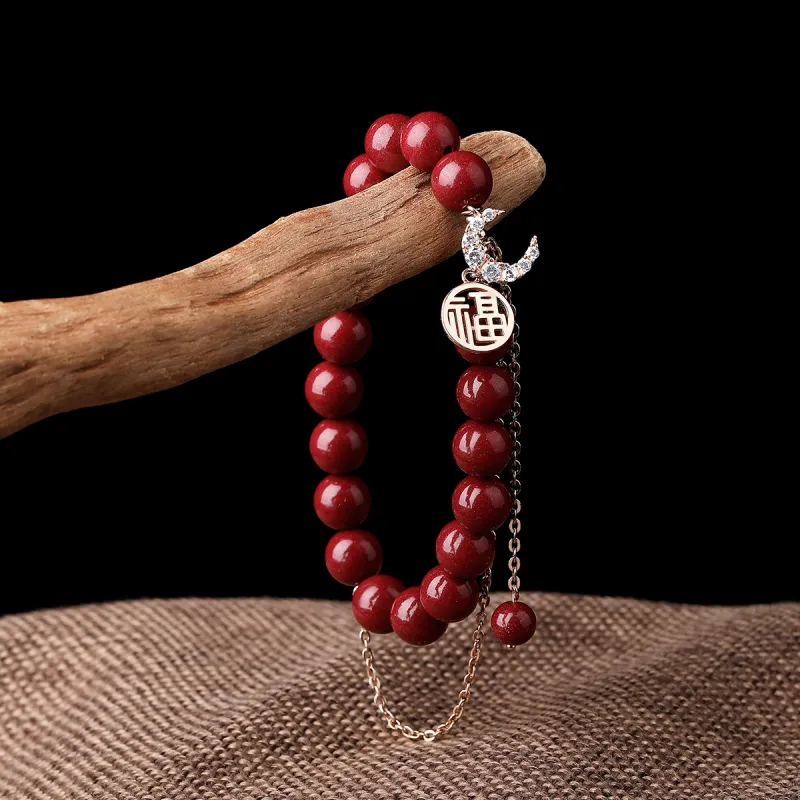 Olampe Reconstructed Cinnabar Bracelets Women's-3