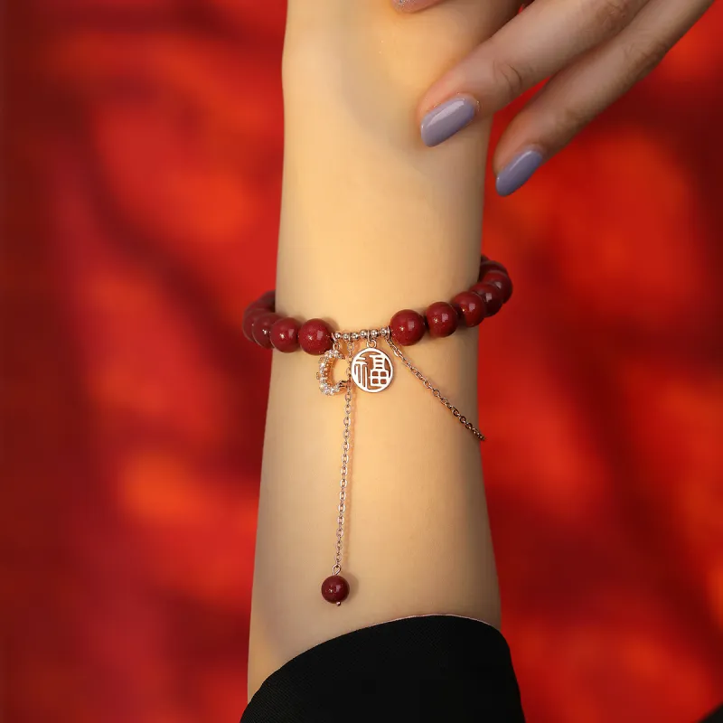 Olampe Reconstructed Cinnabar Bracelets Women's-9