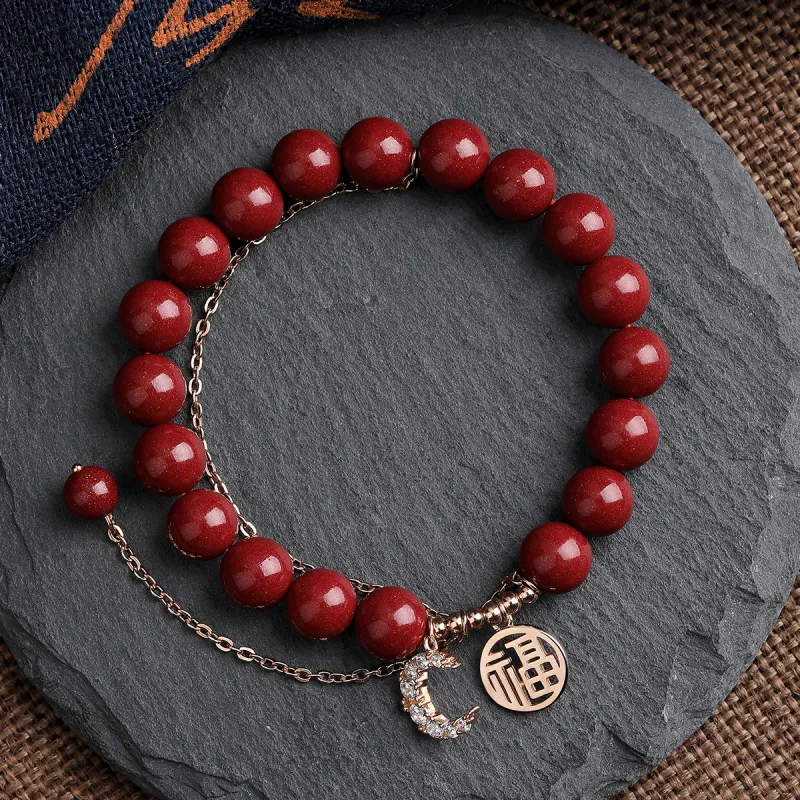 Olampe Reconstructed Cinnabar Bracelets Women's-4