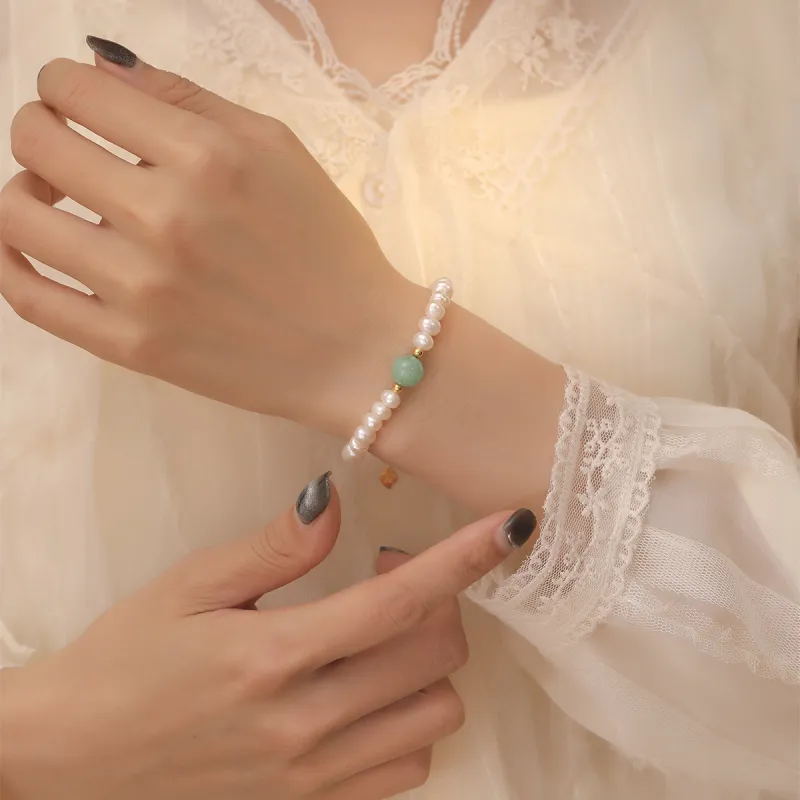 Olampe Freshwater Pearl Pearl Bracelets Women's Box-6