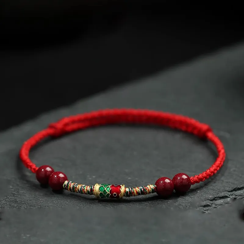 Olampe Reconstructed Cinnabar Adjustable Hand Rope Women's-1