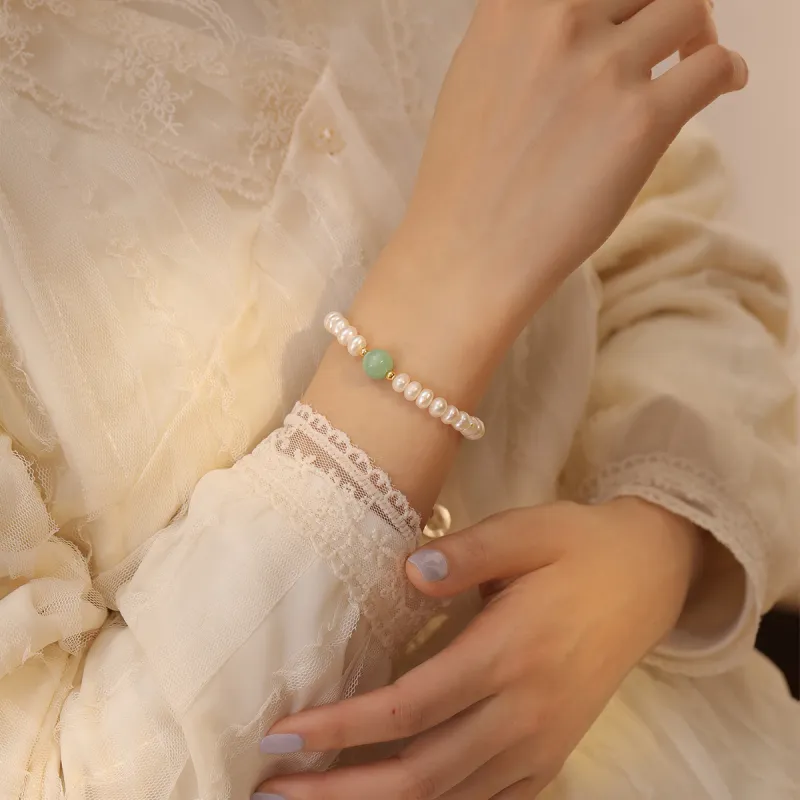 Olampe Freshwater Pearl Pearl Bracelets Women's Box-4