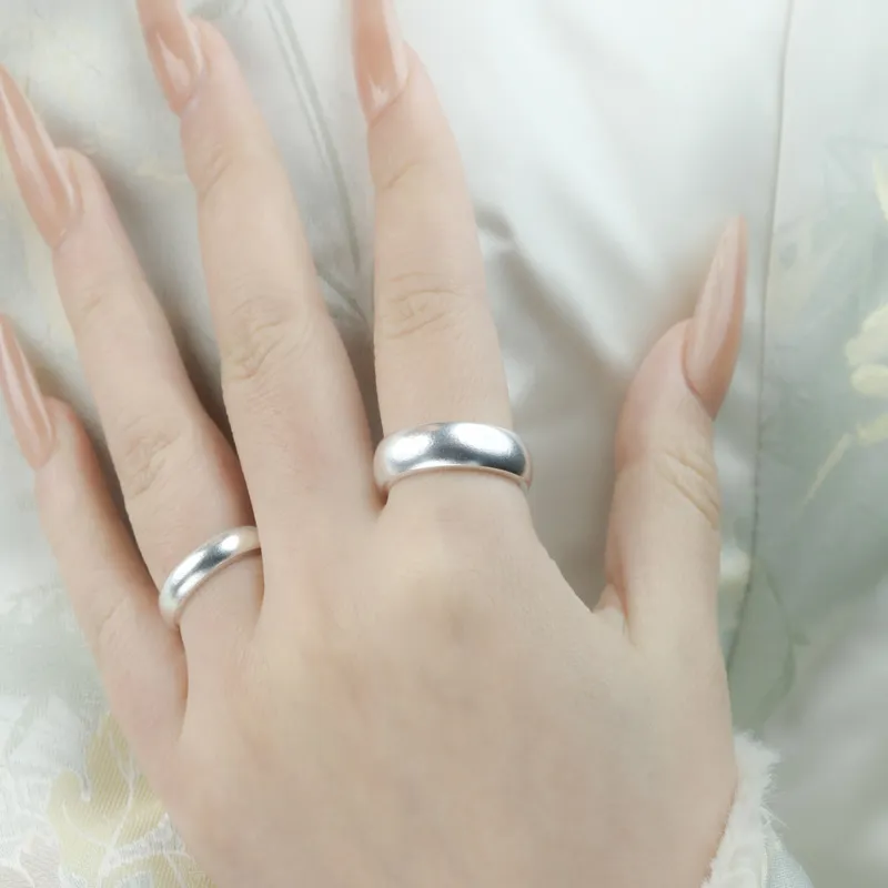 Mrs. Song 999 Fine Silver Rings Unisex-4