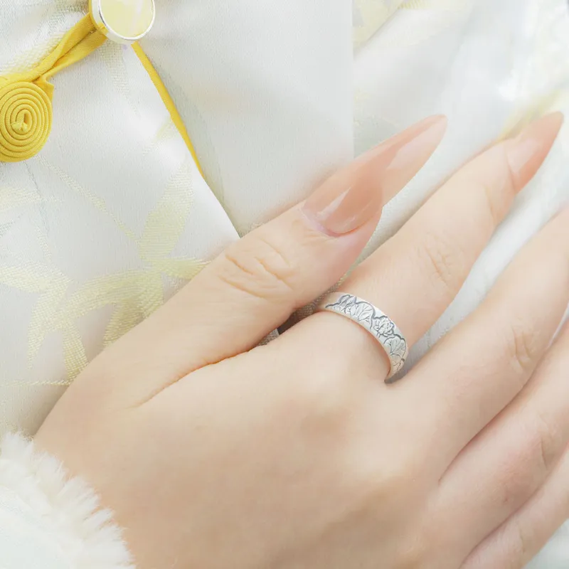 Mrs. Song 999 Fine Silver Rings Unisex-3
