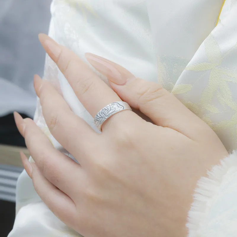 Mrs. Song 999 Fine Silver Rings Unisex-4