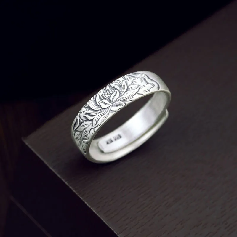 Mrs. Song 999 Fine Silver Rings Unisex-5