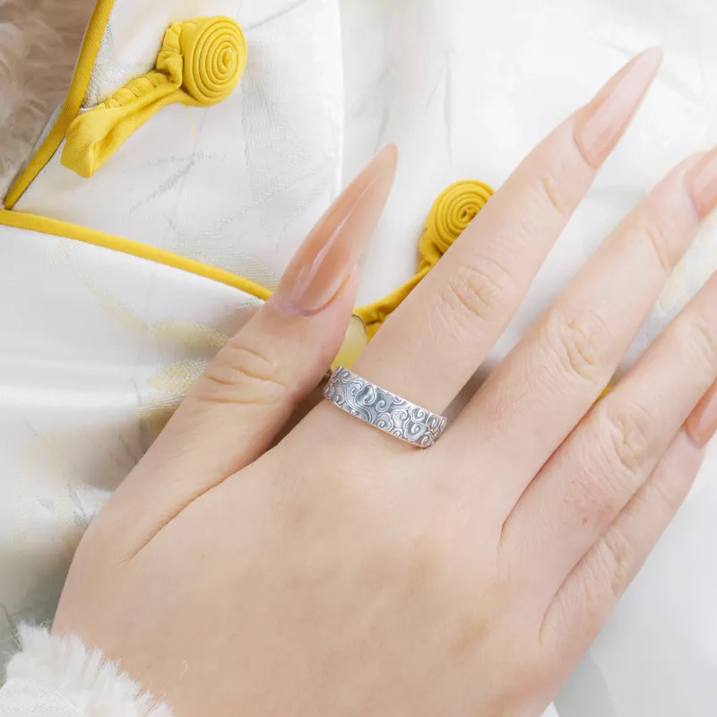 Mrs. Song 999 Fine Silver Rings Unisex-3