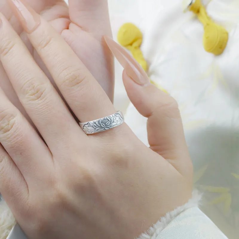 Mrs. Song 999 Fine Silver Rings Unisex-3