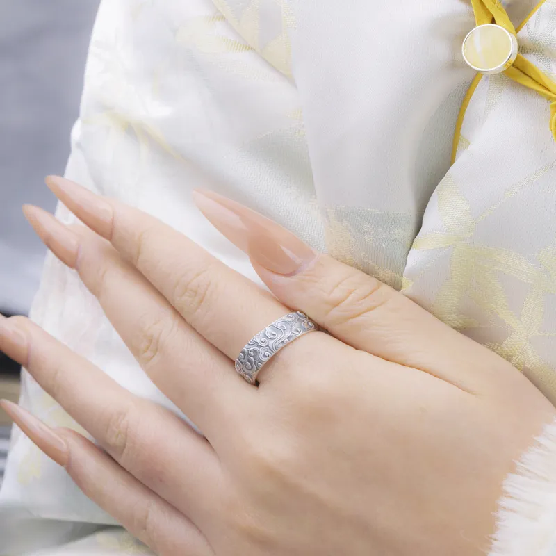 Mrs. Song 999 Fine Silver Rings Unisex-2