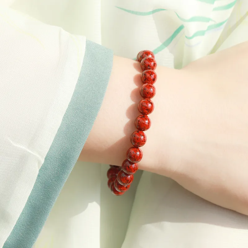 Mrs. Song Cinnabar Jade Bracelets Women's-2