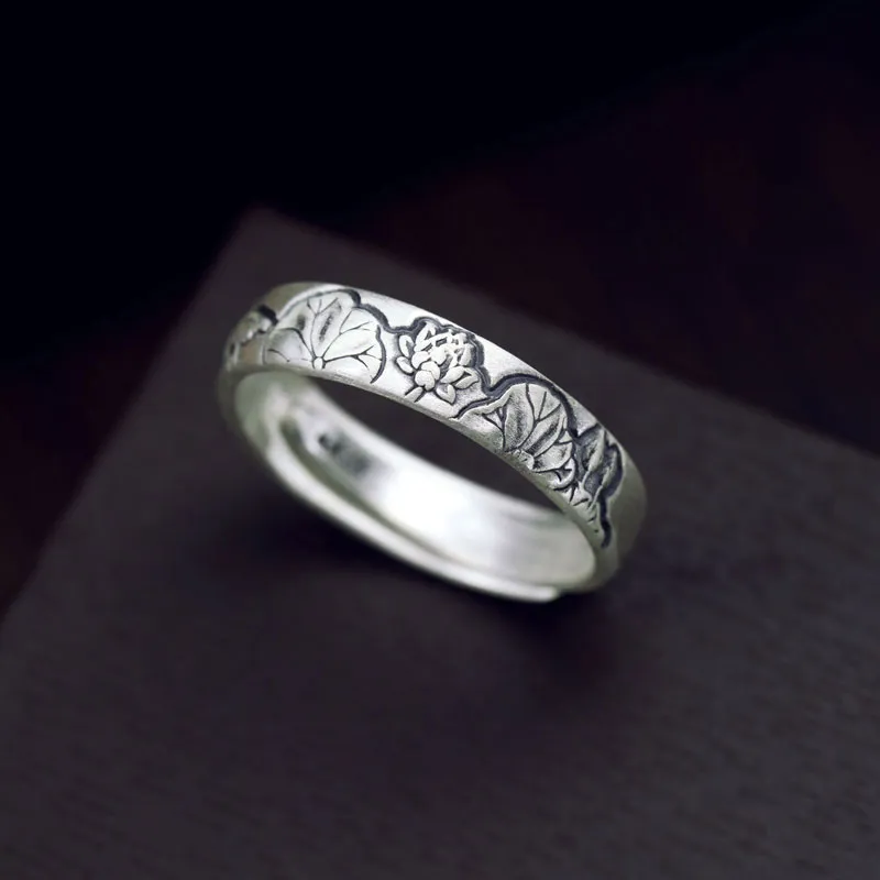 Mrs. Song 999 Fine Silver Rings Unisex-4