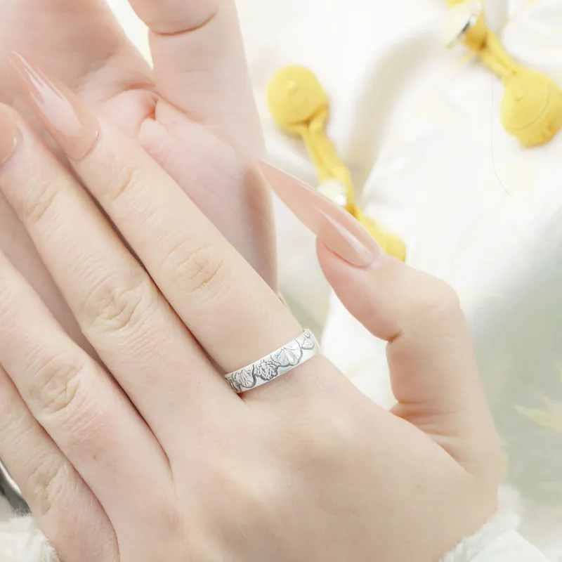Mrs. Song 999 Fine Silver Rings Unisex-1
