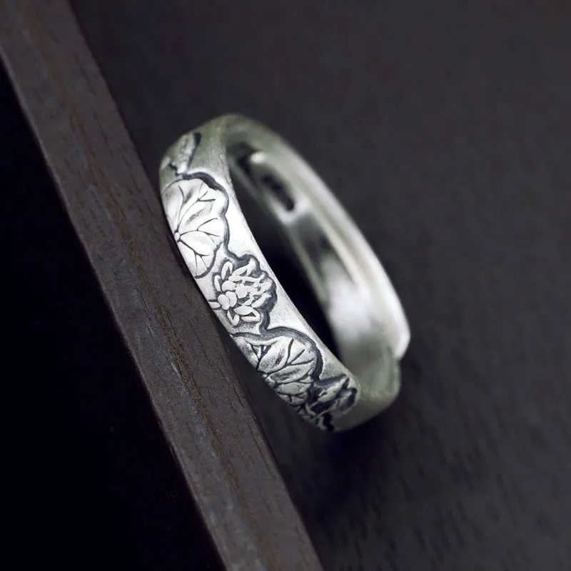 Mrs. Song 999 Fine Silver Rings Unisex-6
