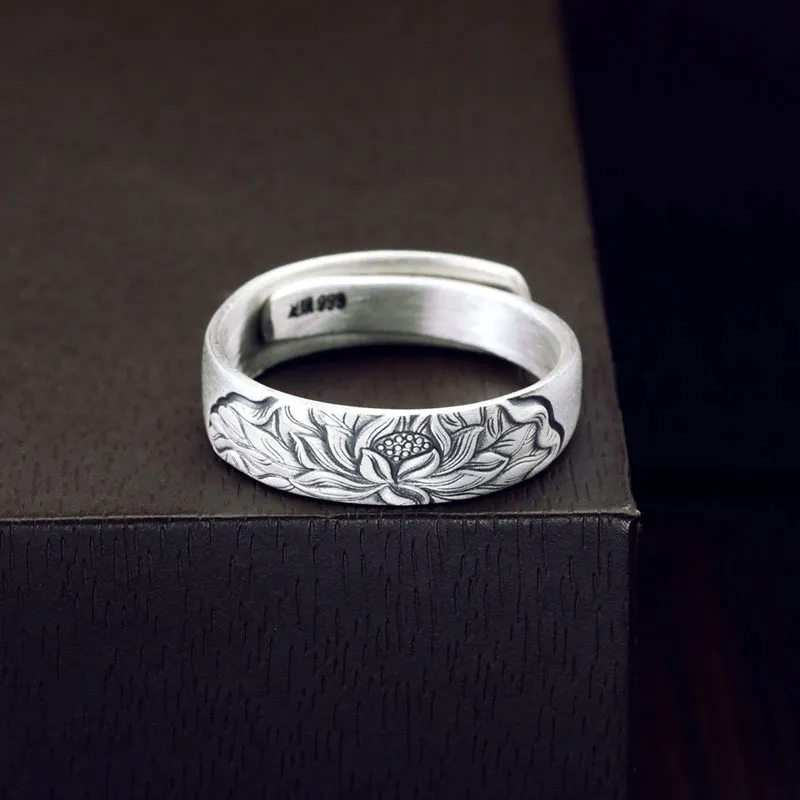 Mrs. Song 999 Fine Silver Rings Unisex-6