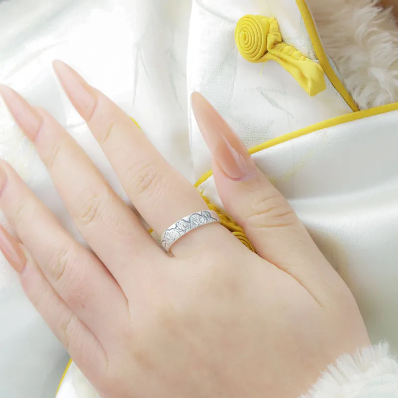 Mrs. Song 999 Fine Silver Rings Unisex-2