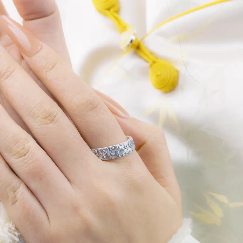 Mrs. Song 999 Fine Silver Rings Unisex-1