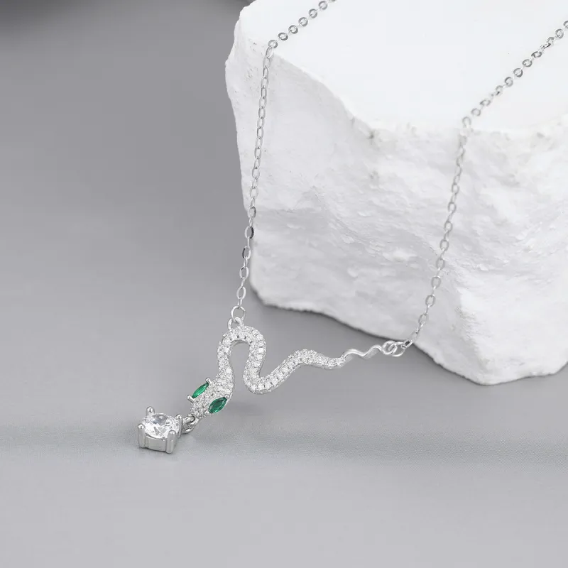 AILI 925 Sterling Silver Fashion Luxury Niche Versatile Elegance High Quality Peaceful Fortune Necklace Box Women's-2