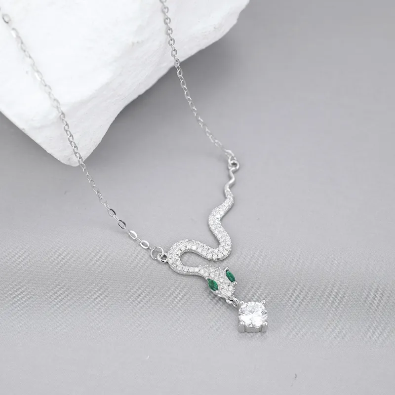 AILI 925 Sterling Silver Fashion Luxury Niche Versatile Elegance High Quality Peaceful Fortune Necklace Box Women's-4