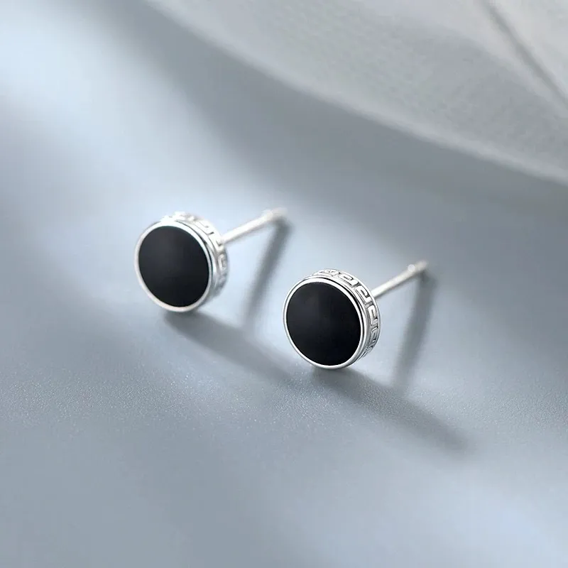 AILI S999 Fine Silver Individual Design Premium Versatile Trendy Niche Design Anti Allergy Ear Studs Unisex-1