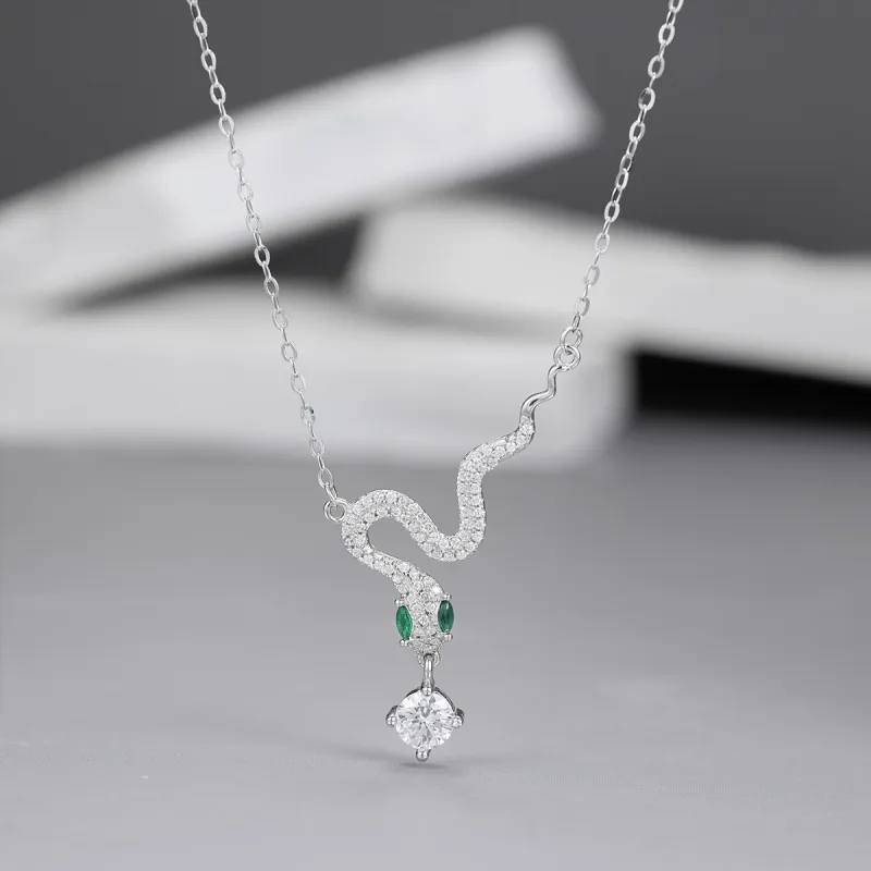 AILI 925 Sterling Silver Fashion Luxury Niche Versatile Elegance High Quality Peaceful Fortune Necklace Box Women's-1