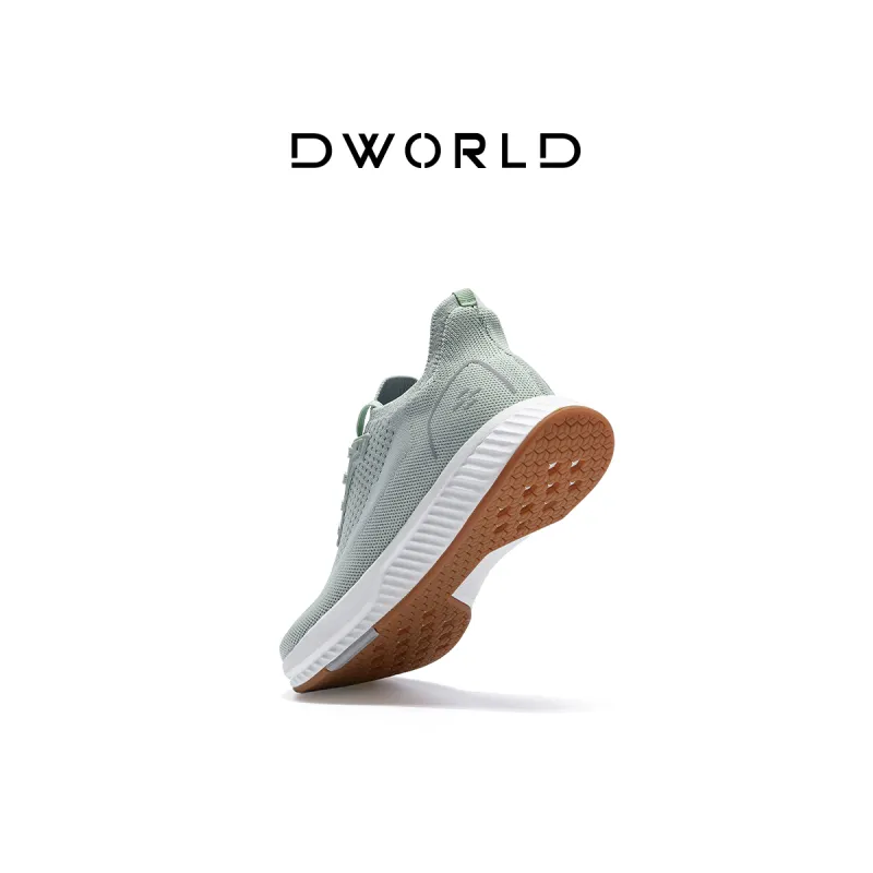 DWORLD Running Shoes Unisex Low Top White Gray-14