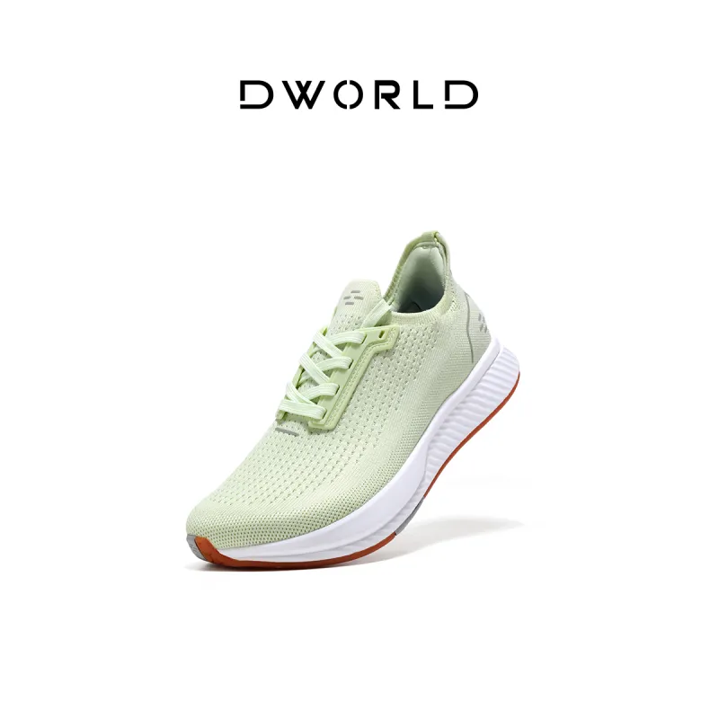 DWORLD Low Top Running Shoes Women's Light Green-1