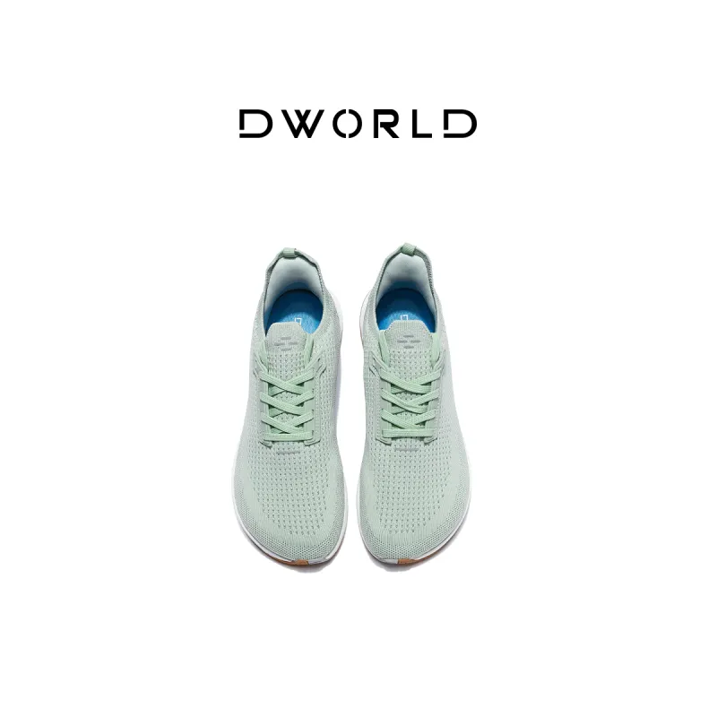 DWORLD Running Shoes Unisex Low Top White Gray-12