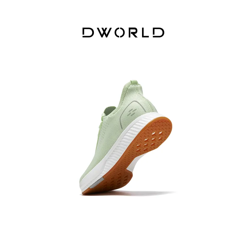DWORLD Low Top Running Shoes Women's Light Green-2