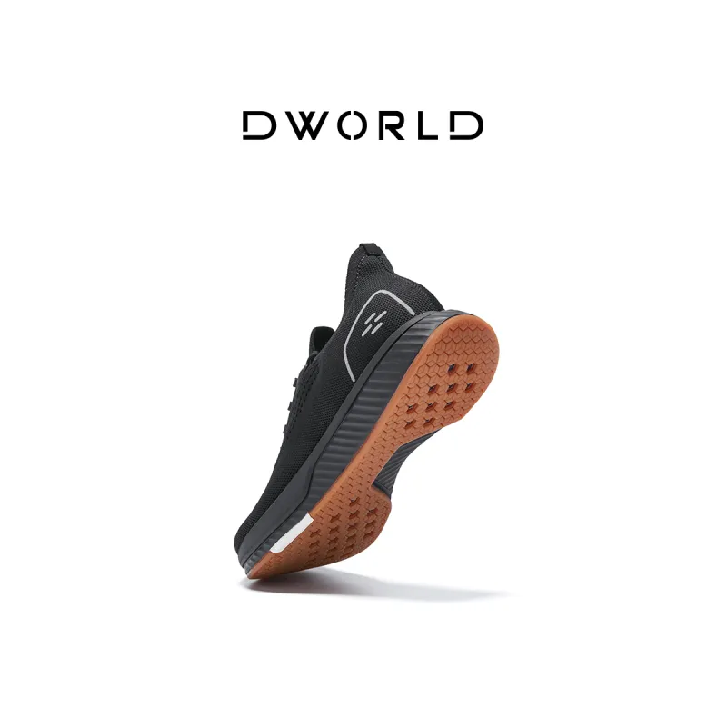 DWORLD Running Shoes Unisex Low Top White Gray-4