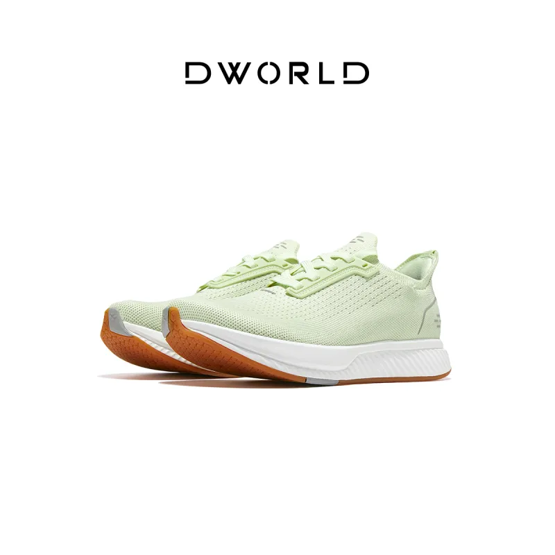 DWORLD Low Top Running Shoes Women's Light Green-5
