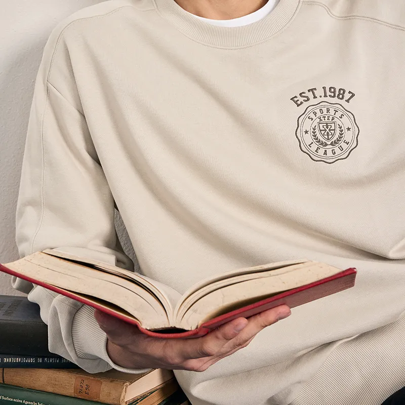 XTEP Sweatshirt Unisex Latte Brown-2