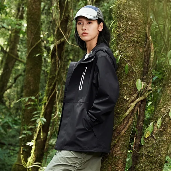XTEP Wing Waterproof And Windproof Windbreaker Jacket Unisex Jet Black-13