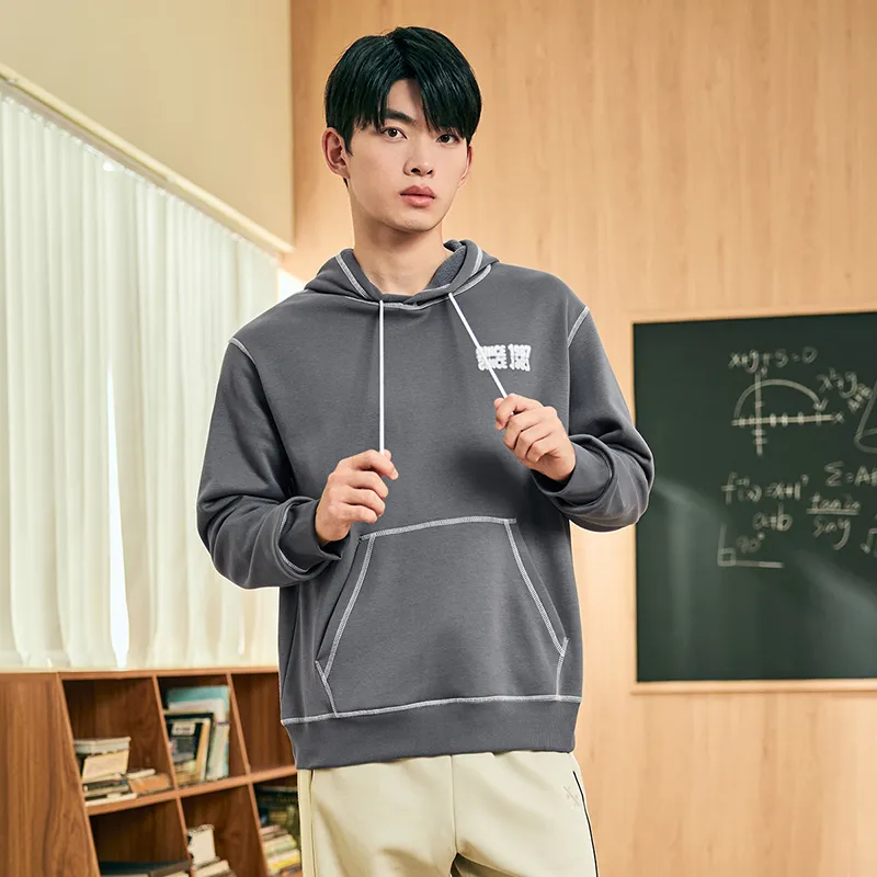 XTEP Sweatshirt Unisex Misty Ash Gray-5