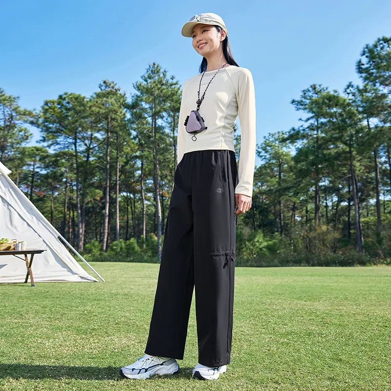 XTEP Casual Pants Women's Jet Black-4