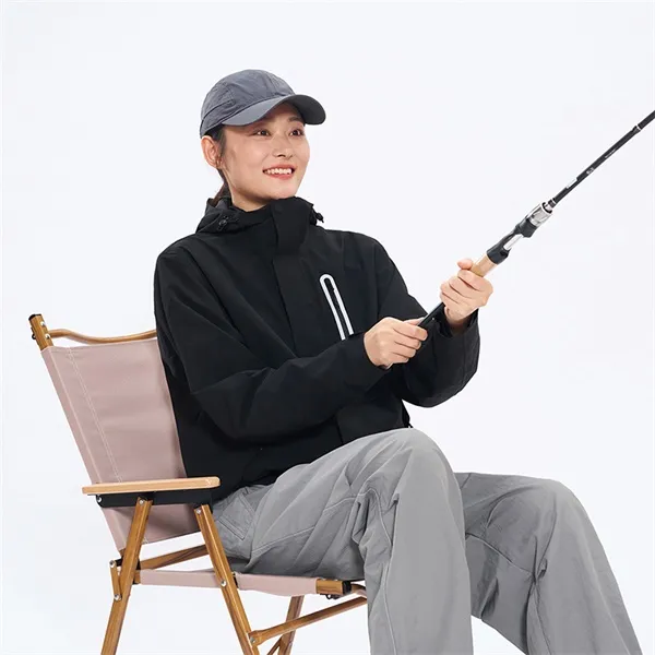 XTEP Wing Waterproof And Windproof Windbreaker Jacket Unisex Jet Black-21