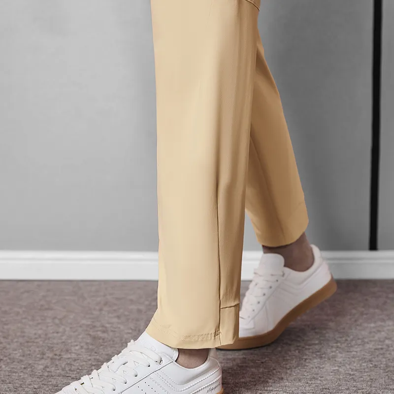 XTEP Casual Pants Regular Men's Khaki Yellow-10