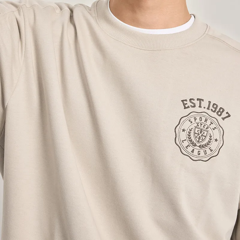 XTEP Sweatshirt Unisex Latte Brown-3