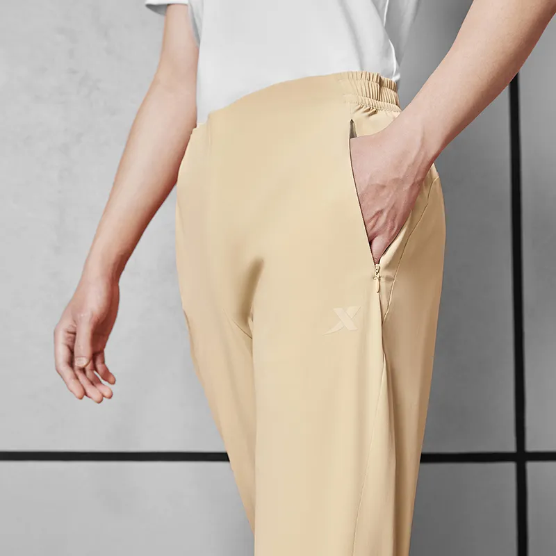 XTEP Casual Pants Regular Men's Khaki Yellow-9