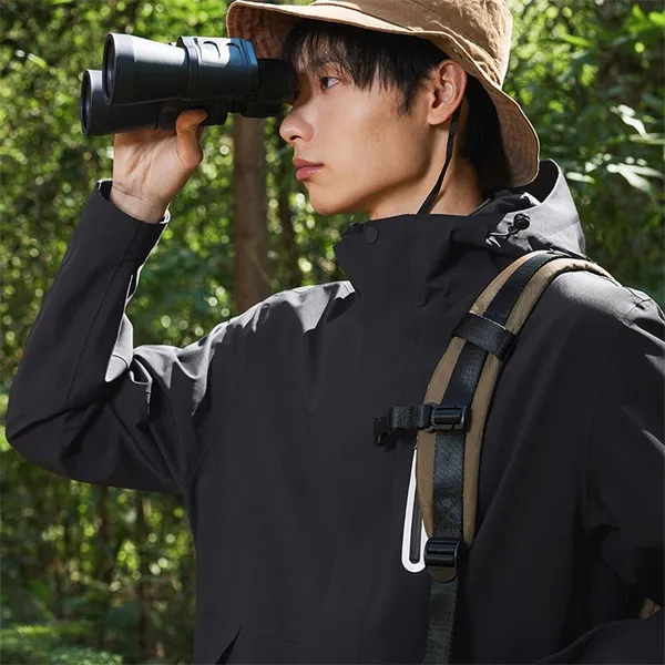 XTEP Wing Waterproof And Windproof Windbreaker Jacket Unisex Jet Black-12
