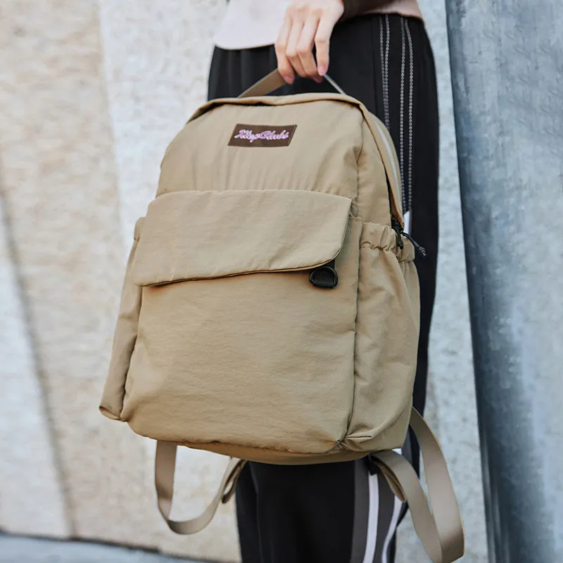 XTEP Sports Life Collection Fabric Backpack Unisex Khaki-4