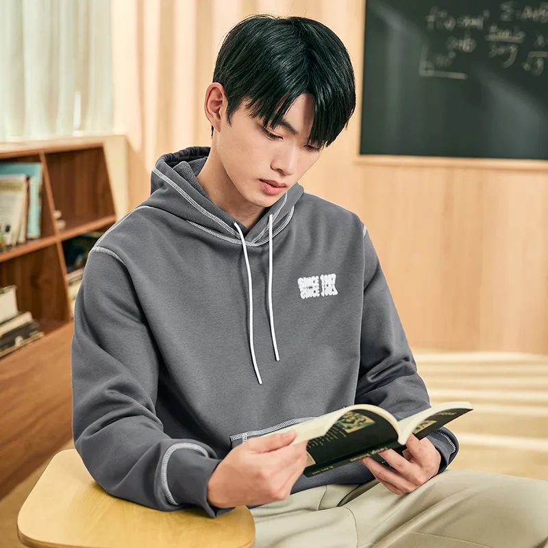 XTEP Sweatshirt Unisex Misty Ash Gray-7