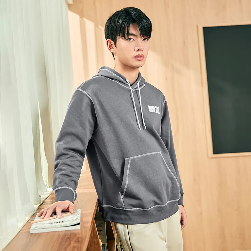 XTEP Sweatshirt Unisex Misty Ash Gray-3