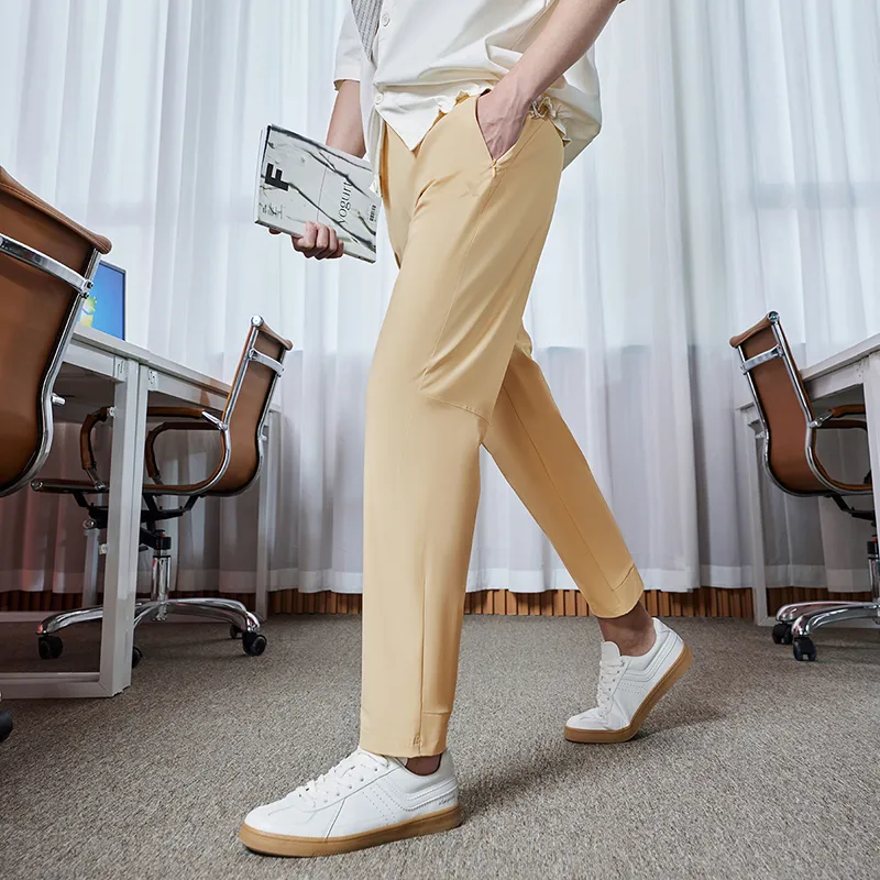 XTEP Casual Pants Regular Men's Khaki Yellow-6
