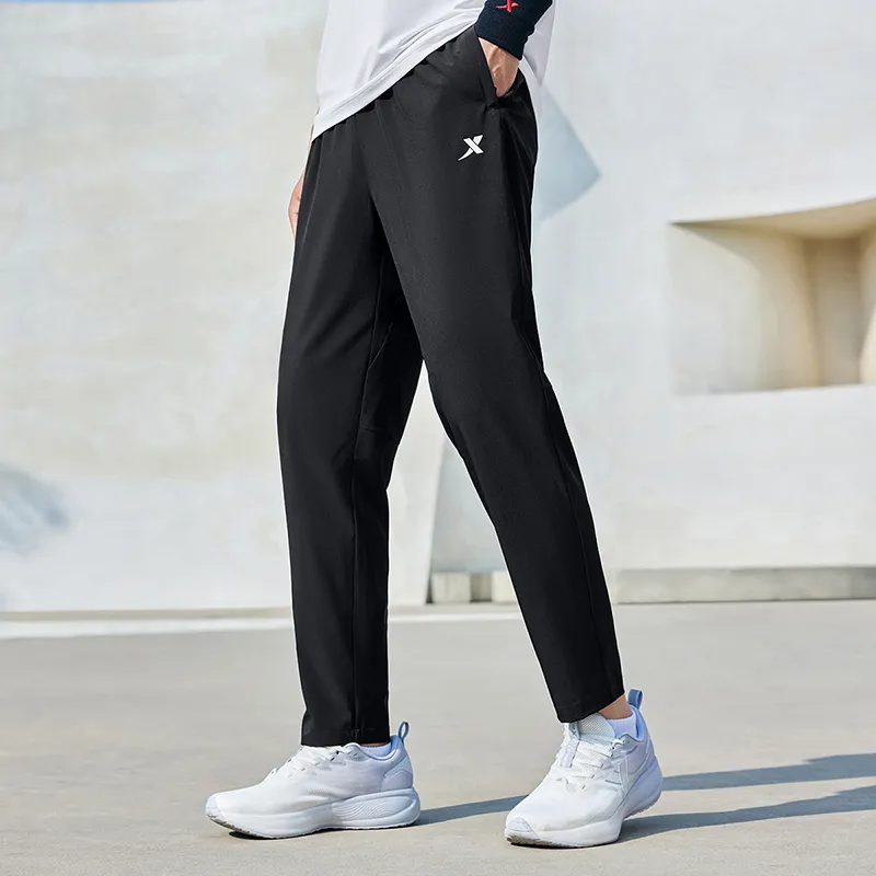 XTEP Training Pants Casual Pants Men's Jet Black-4